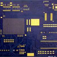 Four-layer medical PCB board blue oil immersion gold board