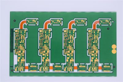 Four layers of soft and hard combination Immersion gold Green oil/covering film
